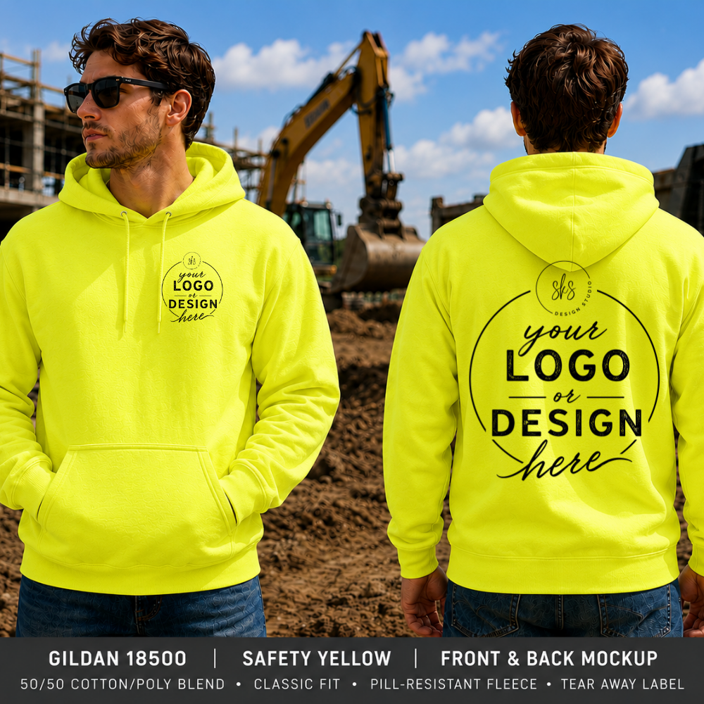 CUSTOM LOGO | Safety Unisex Hoodie Sweatshirt [GILDAN]