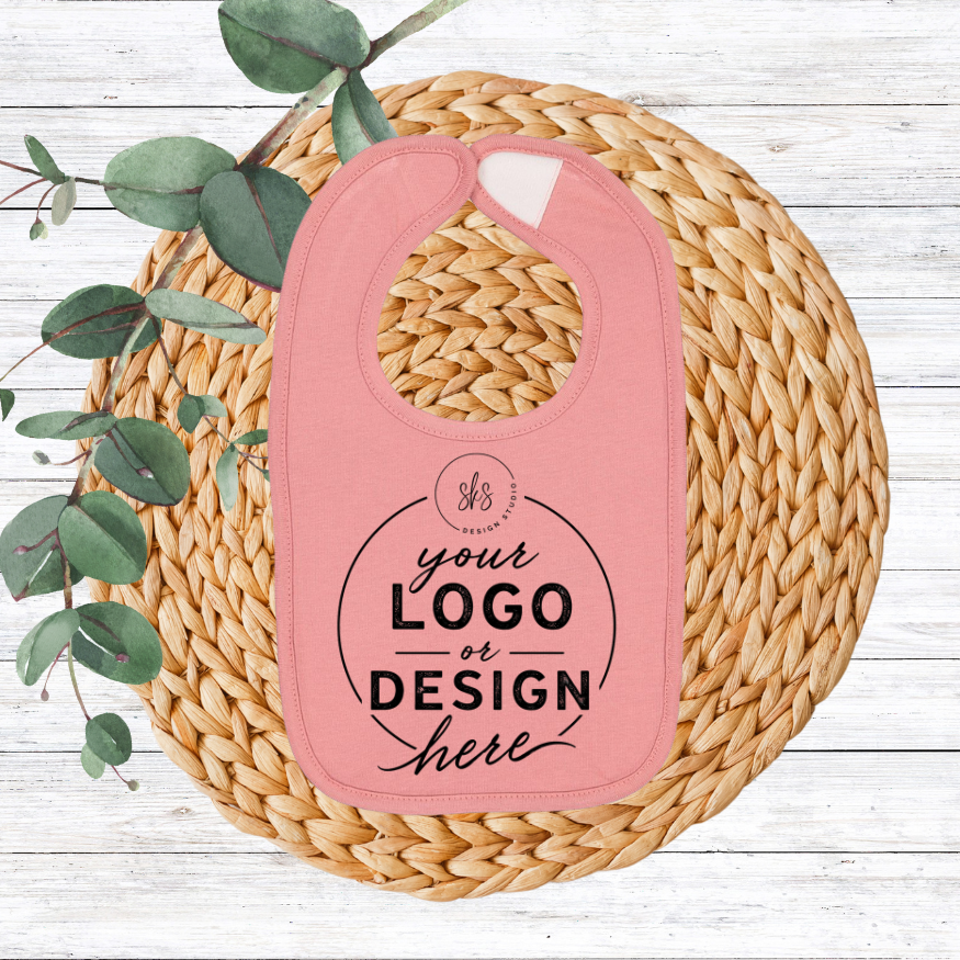 CUSTOM Logo | Infant Bib [RABBIT SKINS]