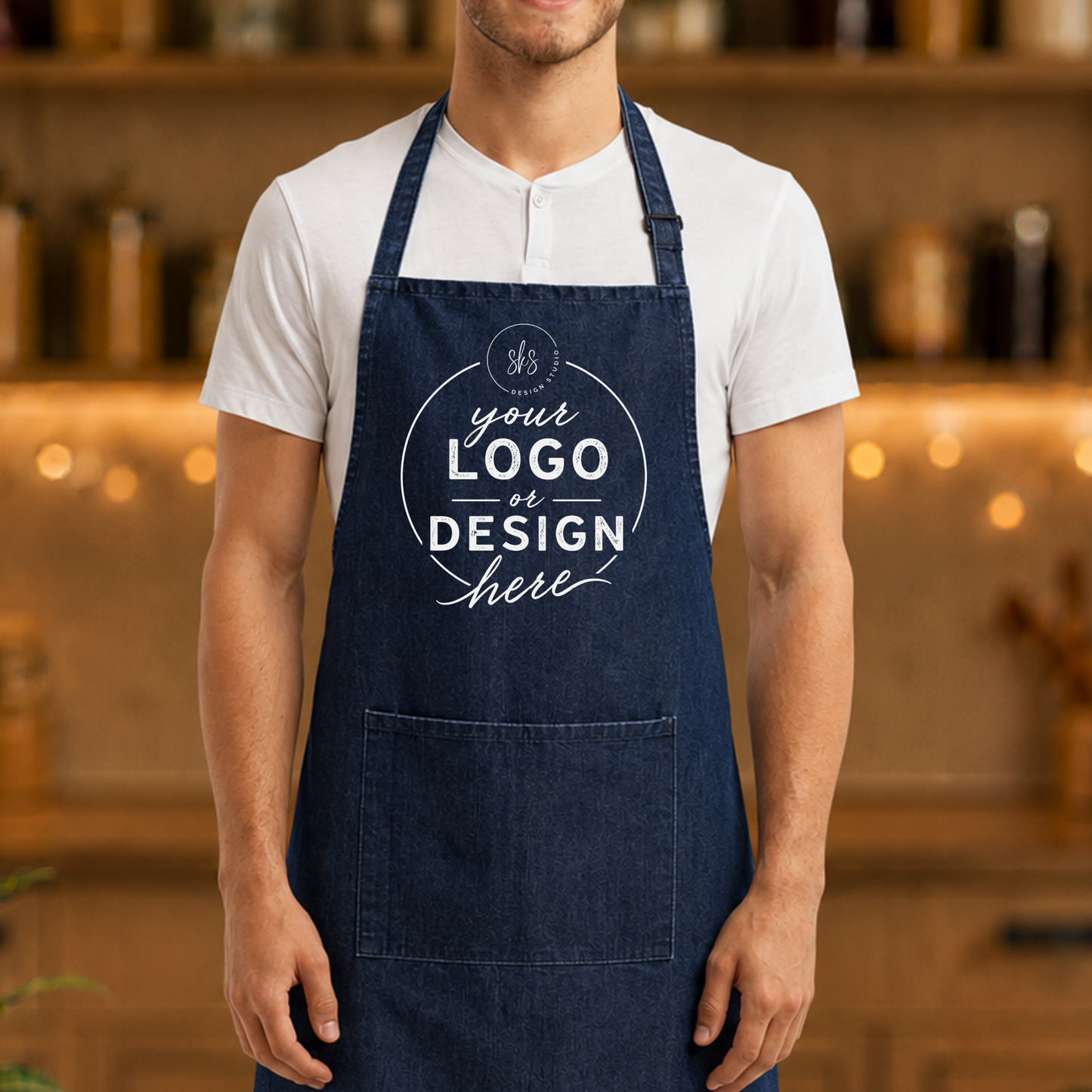 CUSTOM LOGO | Apron with Pocket