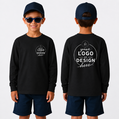 CUSTOM LOGO | Youth Unisex Long Sleeve Shirt [GILDAN]