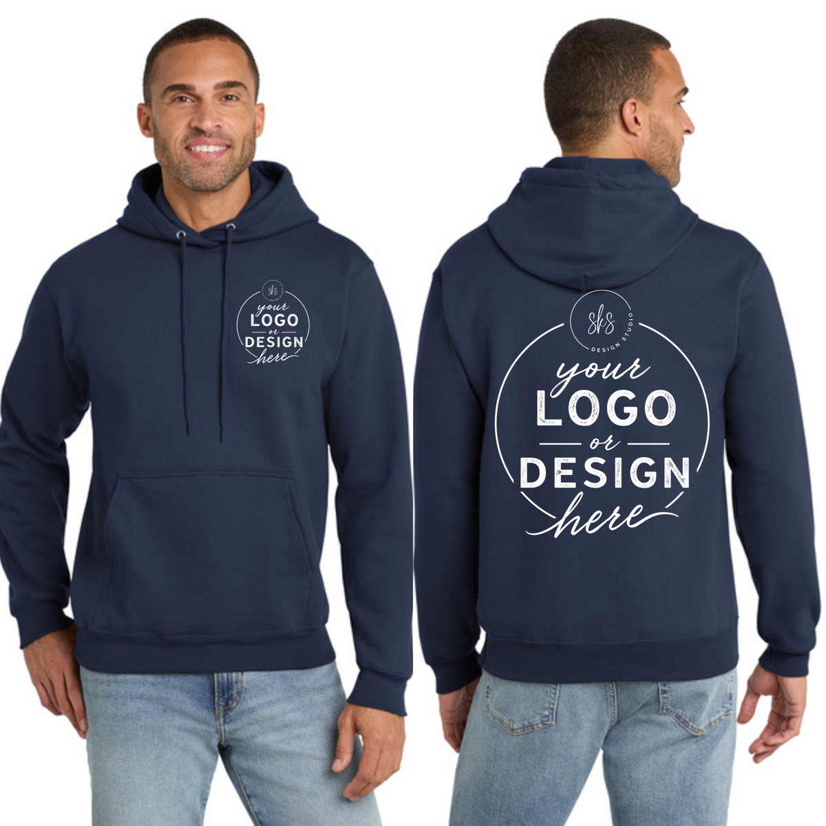 CUSTOM LOGO | Tall Hoodie [Port & Co]