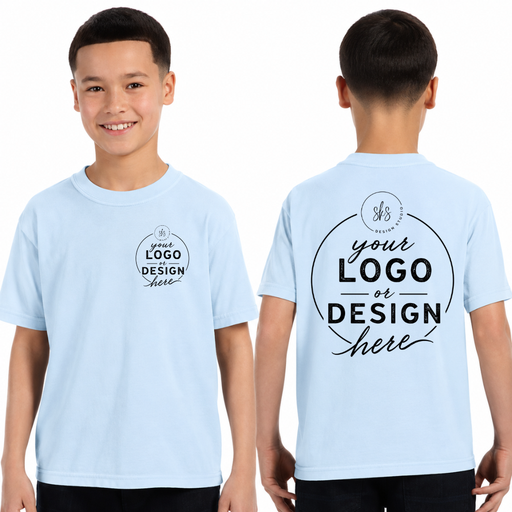CUSTOM LOGO | Youth Unisex T-Shirt [COMFORT COLORS]