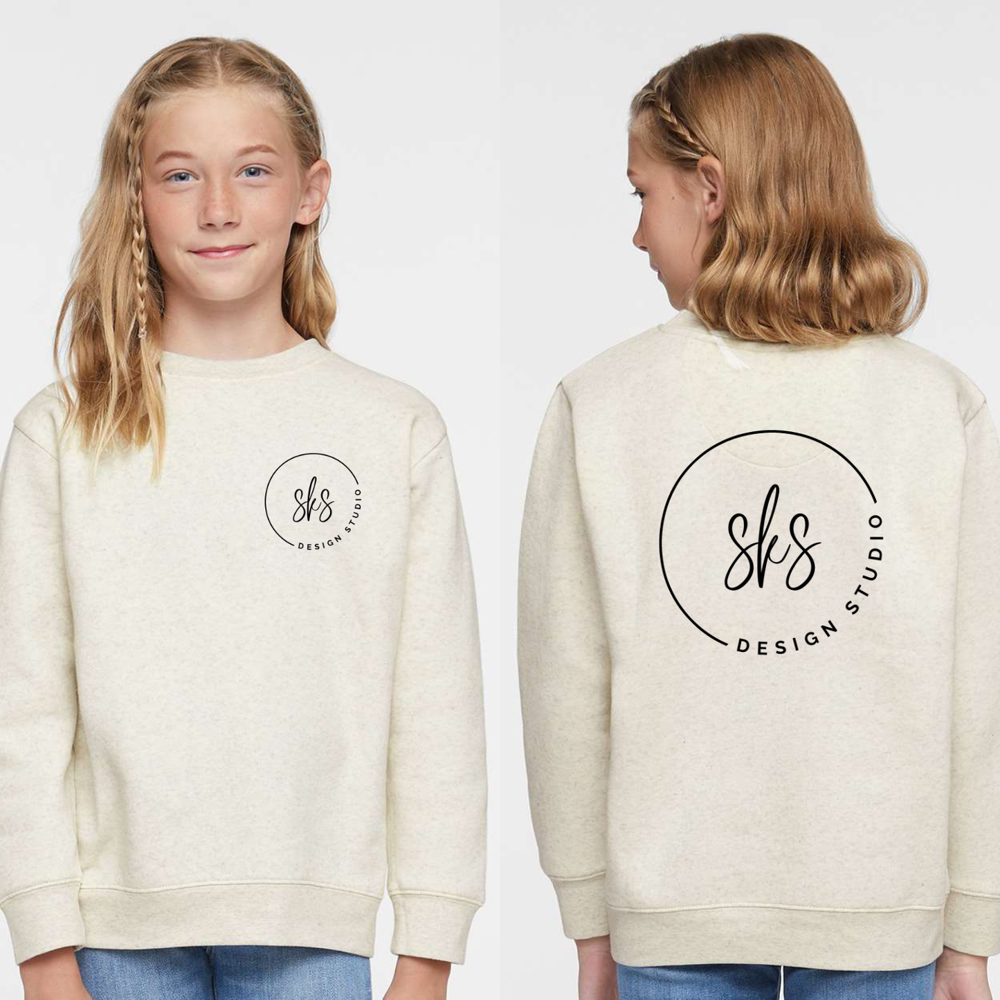 CUSTOM LOGO | Youth Crewneck Sweatshirt [LAT]