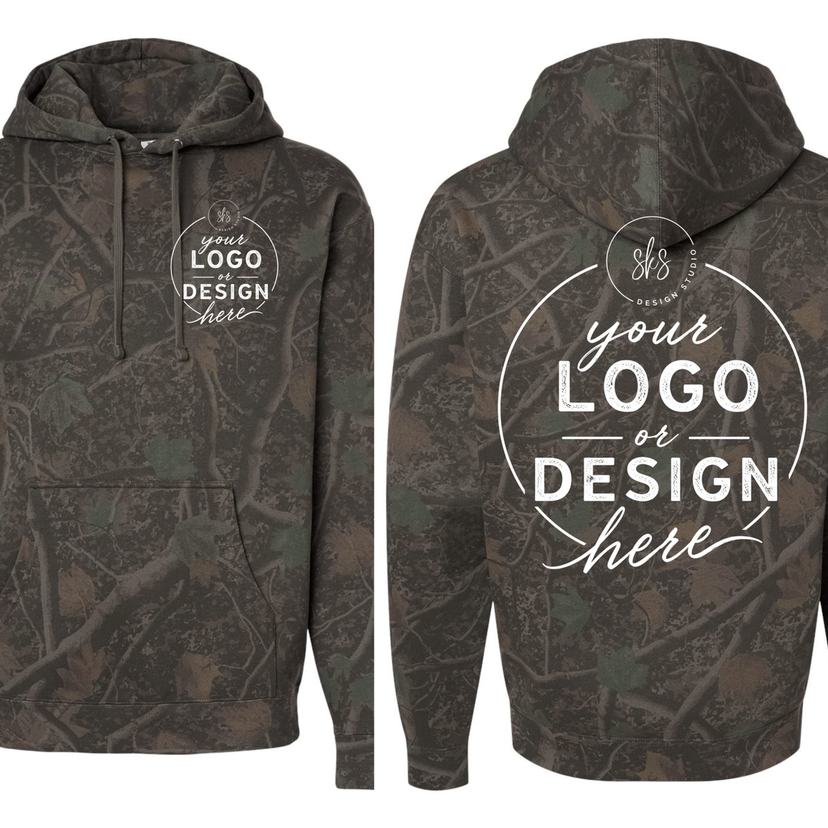 CUSTOM LOGO | Unisex Camo Hoodie [INDEPENDENT TRADING CO.]
