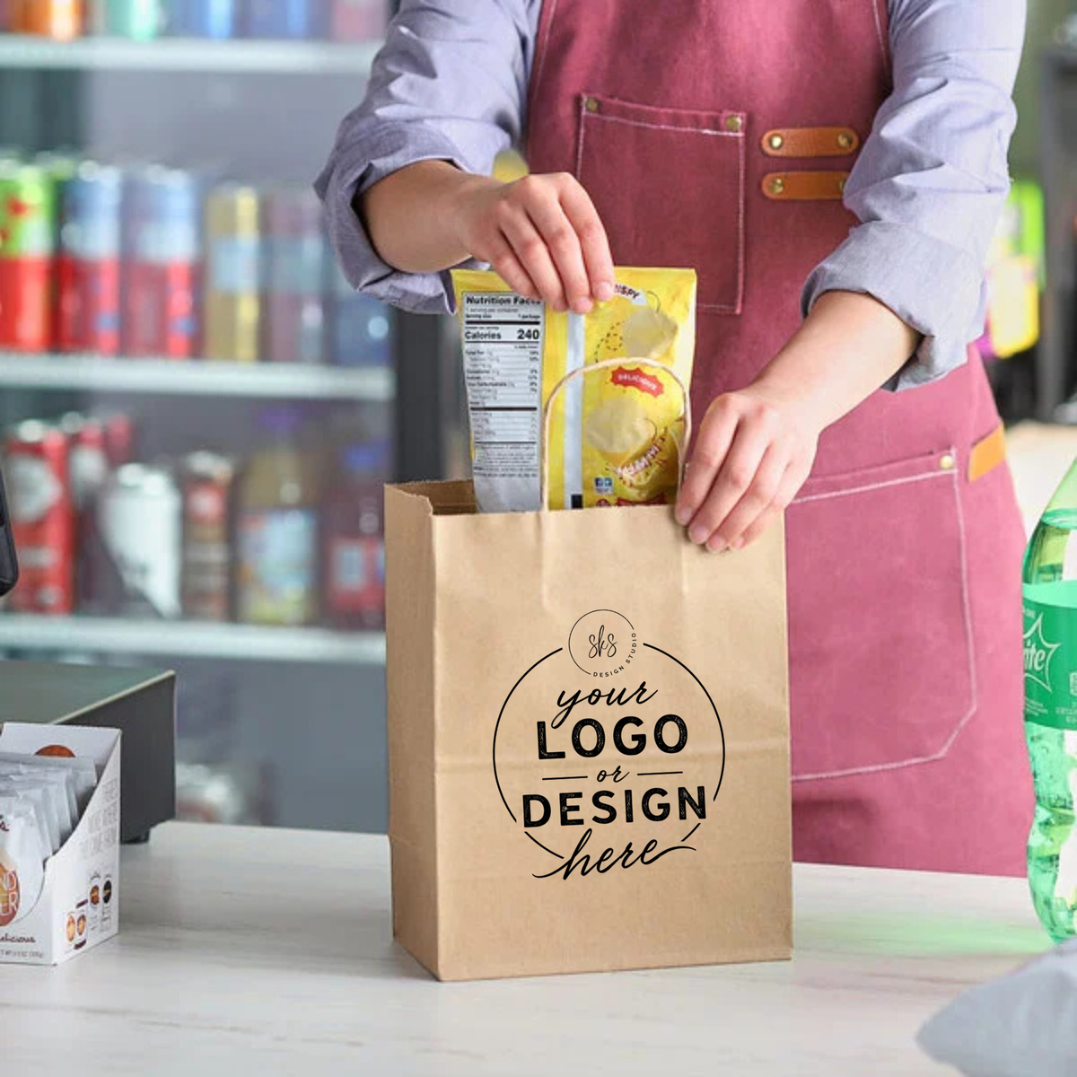 CUSTOM LOGO | Kraft Paper Bags