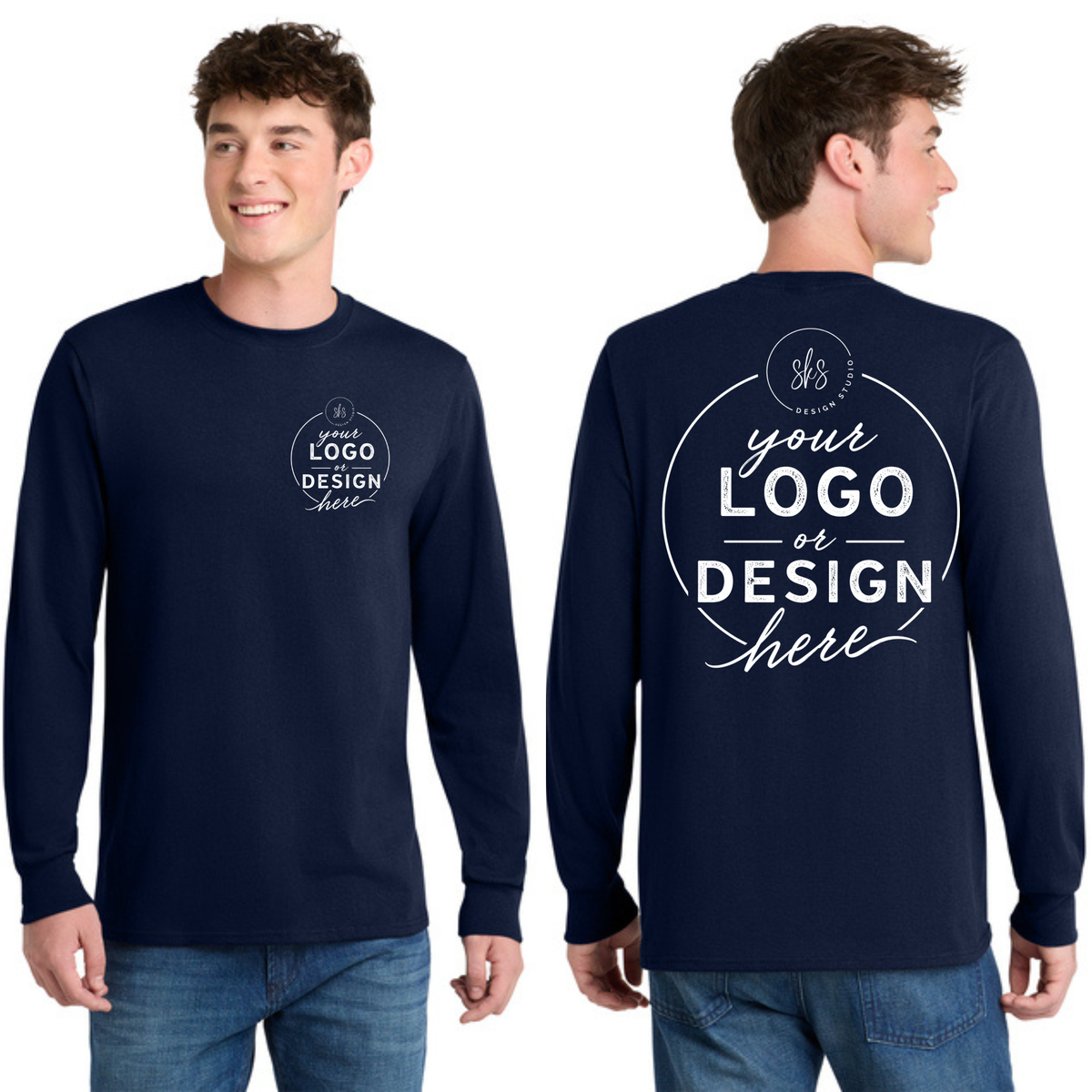 CUSTOM LOGO | Tall Long Sleeve Shirt [Port & Co]