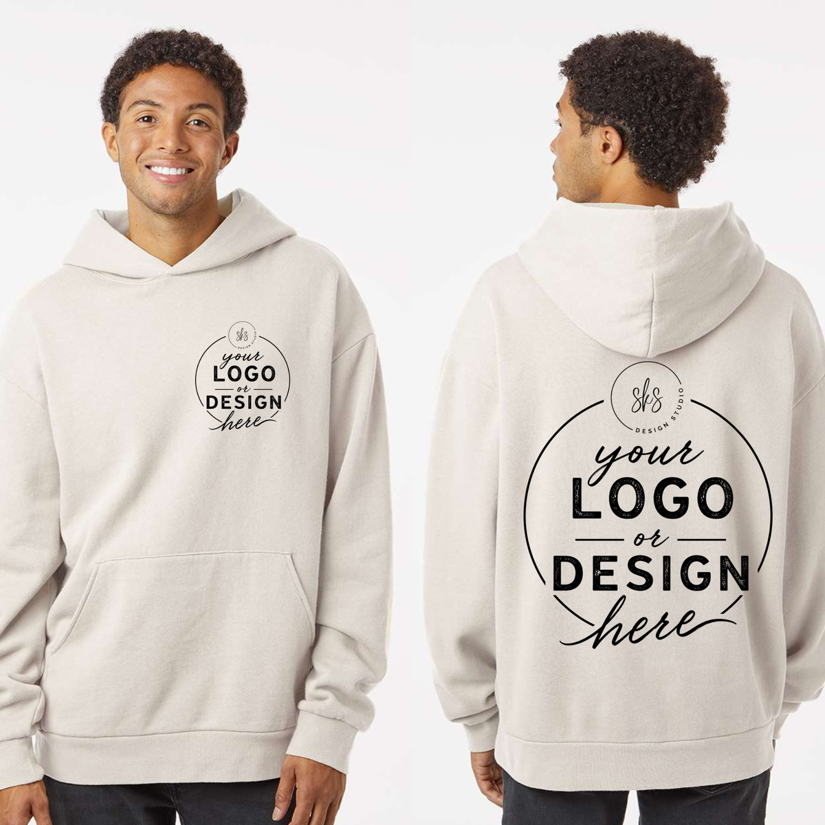 CUSTOM LOGO | Unisex Oversized Hoodie [INDEPENDENT TRADING CO]