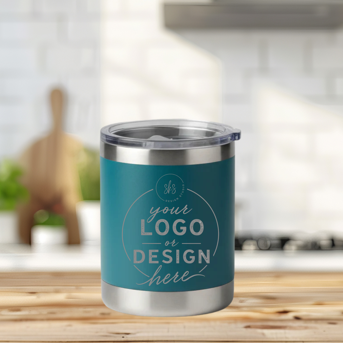CUSTOM LOGO | ENGRAVED | 10oz Stainless Steel Tumbler