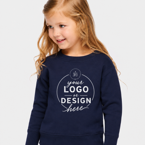 CUSTOM LOGO | Toddler Crewneck Sweatshirt [RABBIT SKINS]