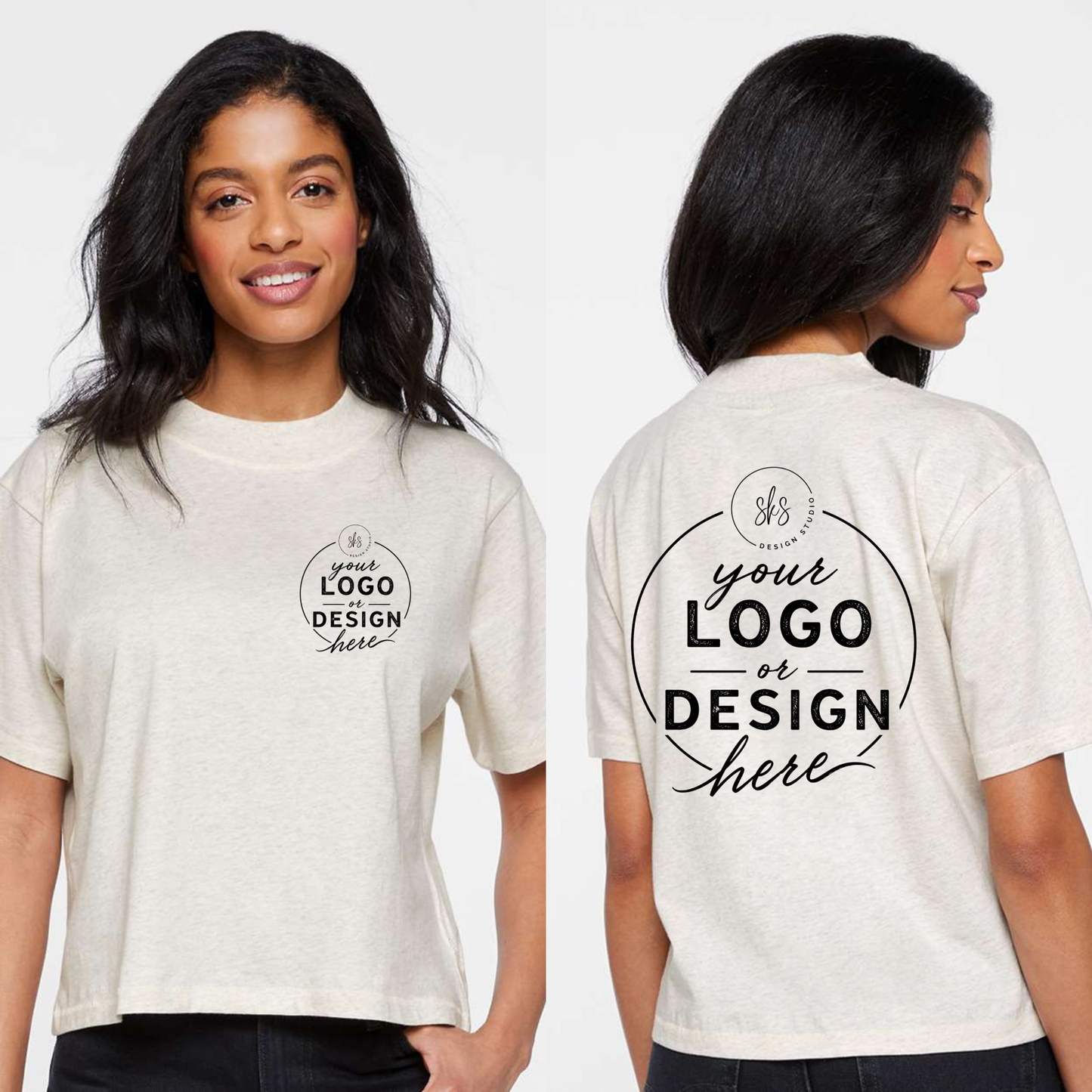 CUSTOM LOGO | Women's Boxy T-Shirt [LAT]