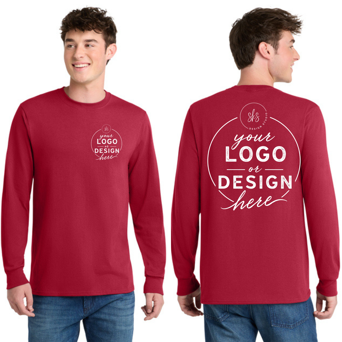 CUSTOM LOGO | Tall Long Sleeve Shirt [Port & Co]