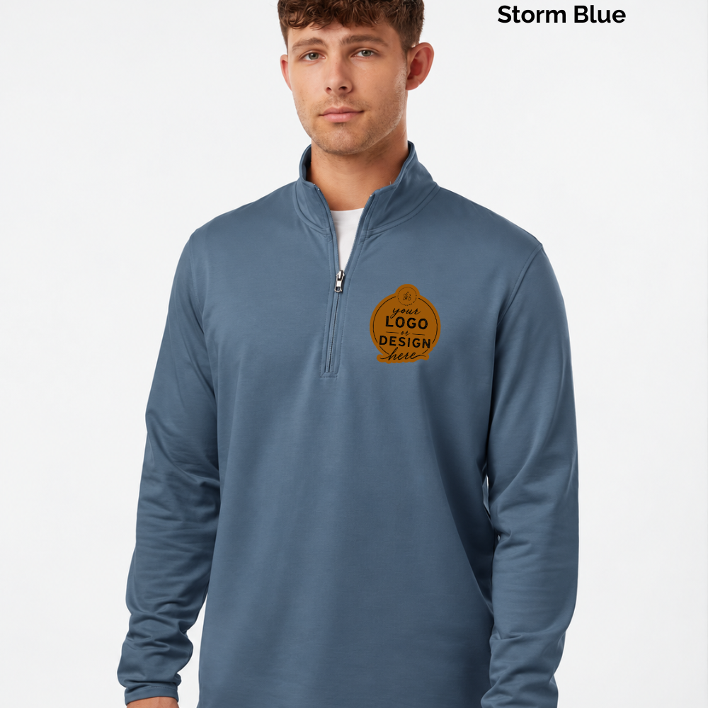 CUSTOM LOGO | Men's Quarter-Zip Pullover [INDEPENDENT TRADING CO]