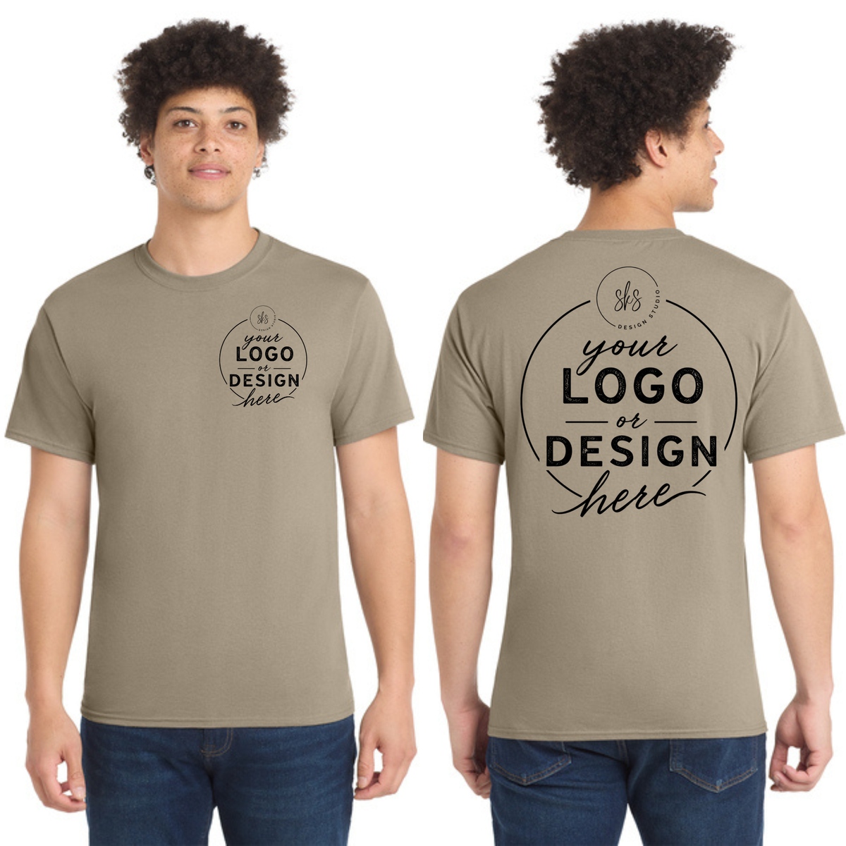 CUSTOM LOGO | Tall T-Shirt [Port & Co]