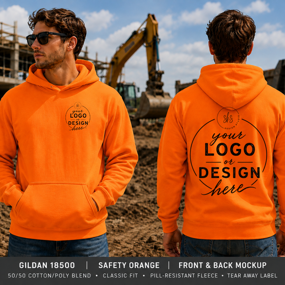 CUSTOM LOGO | Safety Unisex Hoodie Sweatshirt [GILDAN]