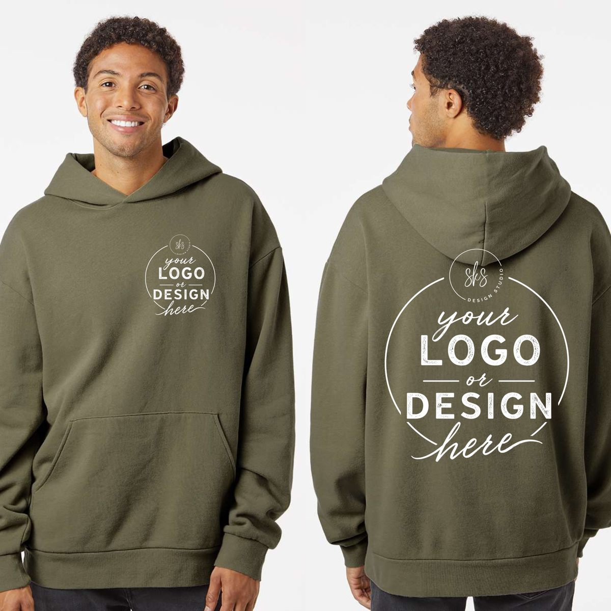 CUSTOM LOGO | Unisex Oversized Hoodie [INDEPENDENT TRADING CO]