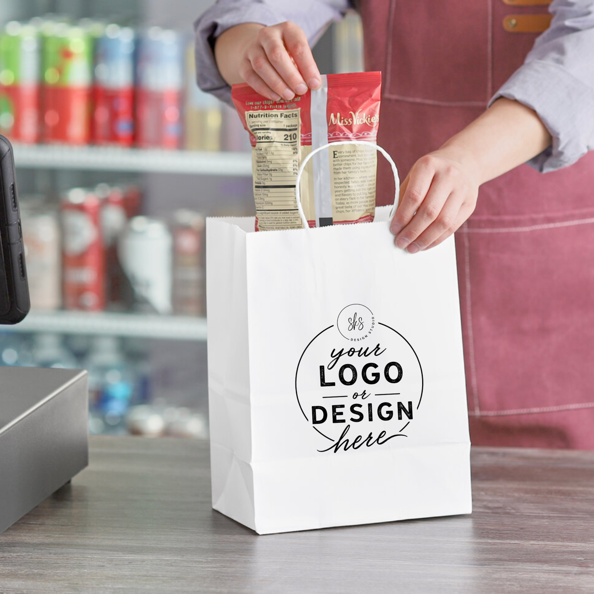 CUSTOM LOGO | Kraft Paper Bags