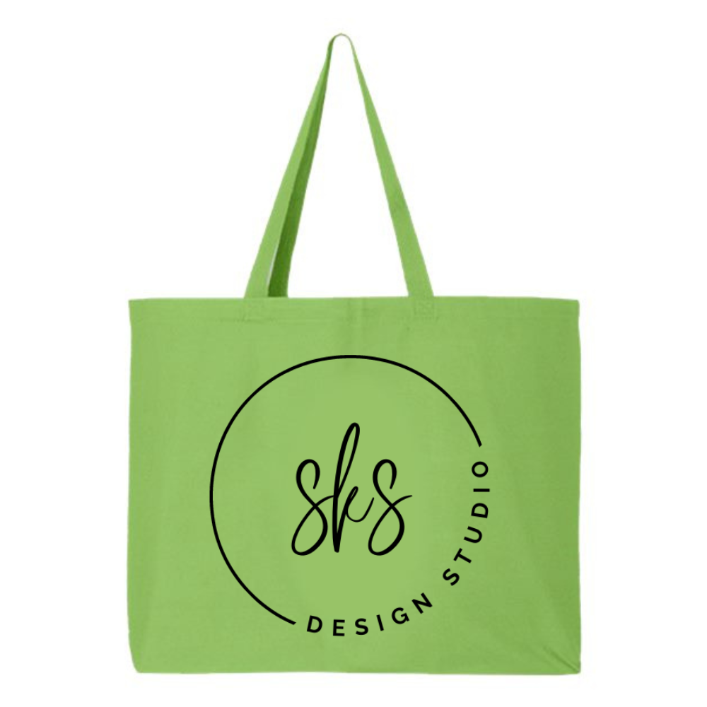CUSTOM LOGO | Jumbo Canvas Tote Bag