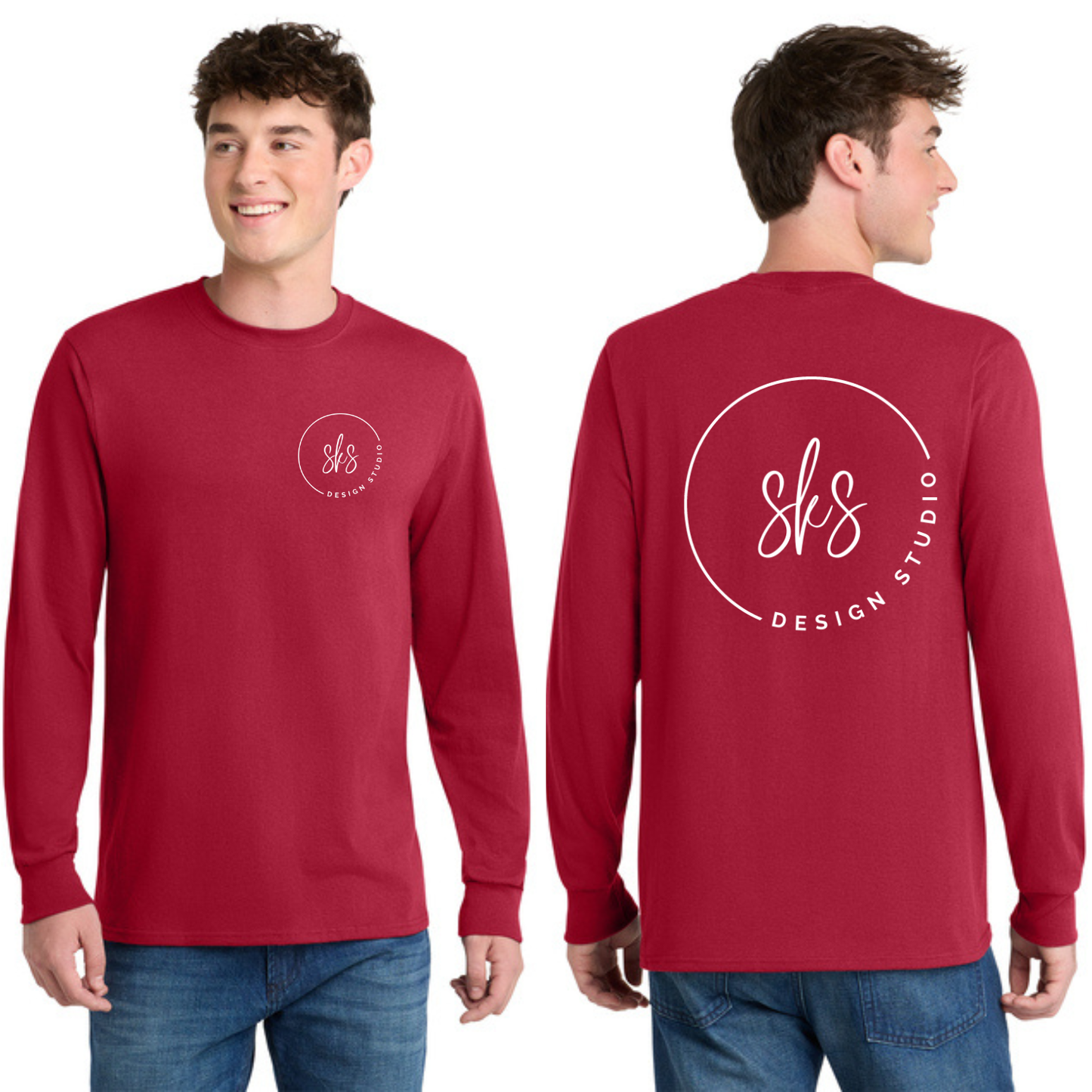 CUSTOM LOGO | Tall Long Sleeve Shirt [Port & Co]