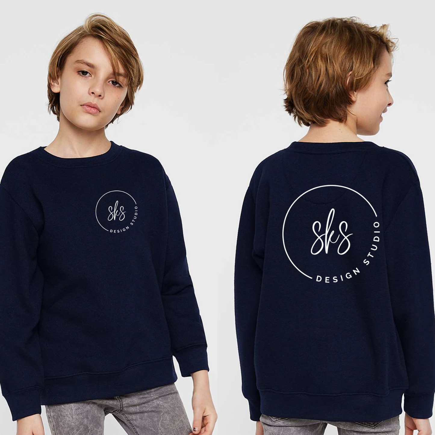 CUSTOM LOGO | Youth Crewneck Sweatshirt [LAT]