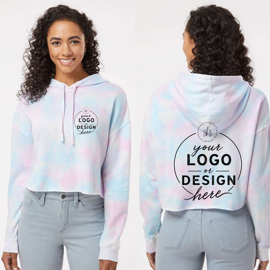 CUSTOM LOGO | Women’s Lightweight Crop Hoodie [INDEPENDENT TRADING CO]