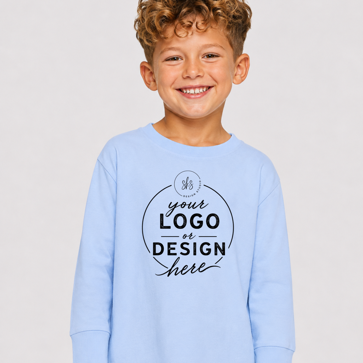CUSTOM LOGO | Toddler Long Sleeve Shirt [RABBIT SKINS]