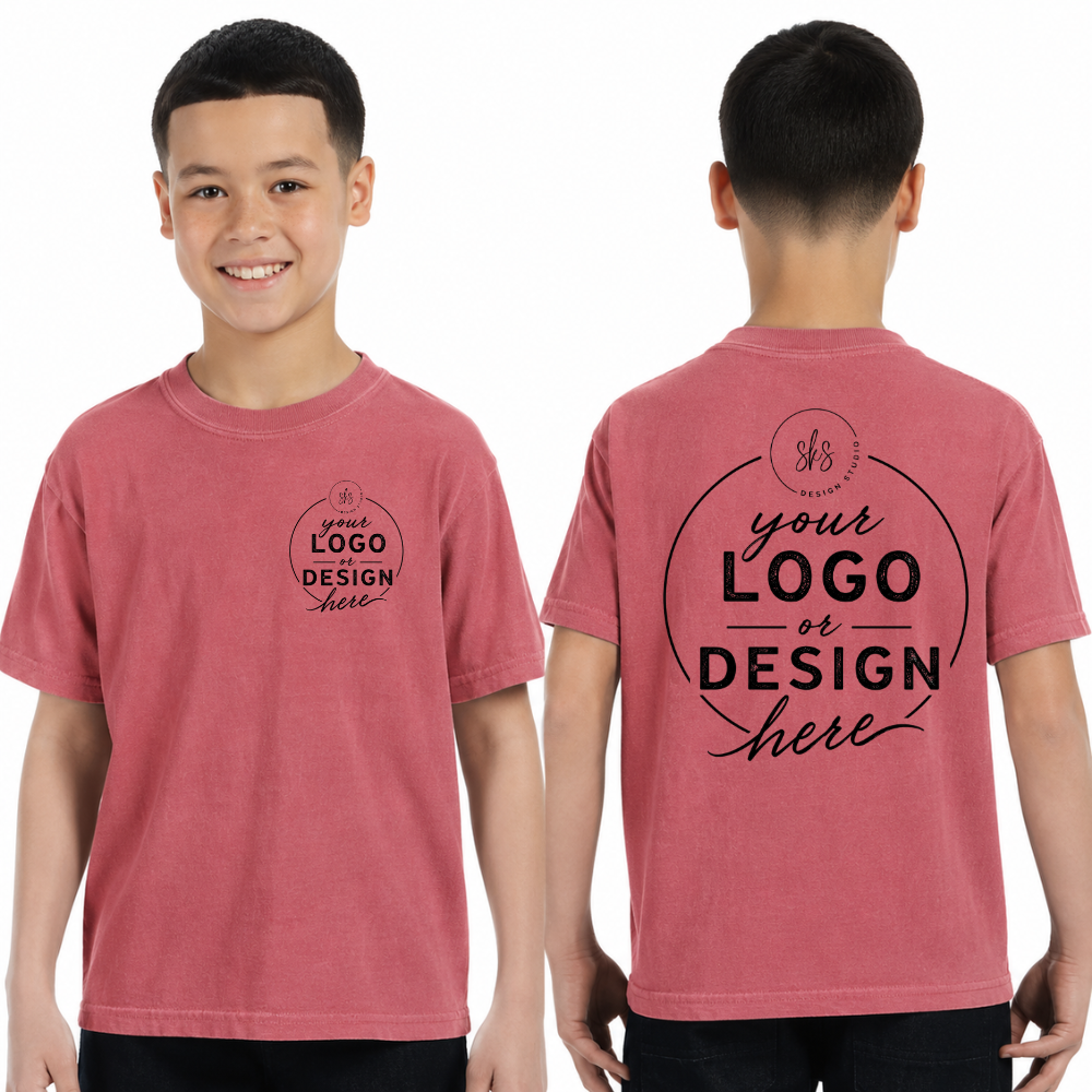 CUSTOM LOGO | Youth Unisex T-Shirt [COMFORT COLORS]