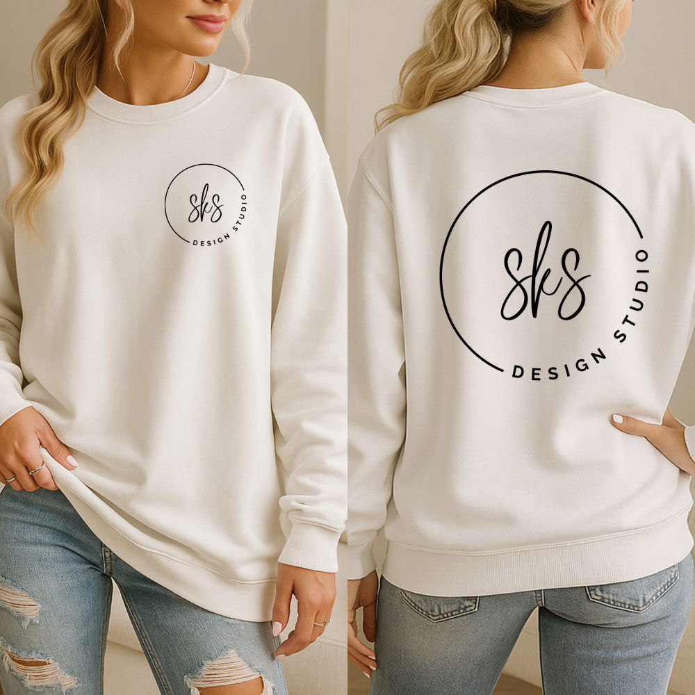 CUSTOM LOGO | Unisex Crewneck Sweatshirt [COMFORT COLORS]