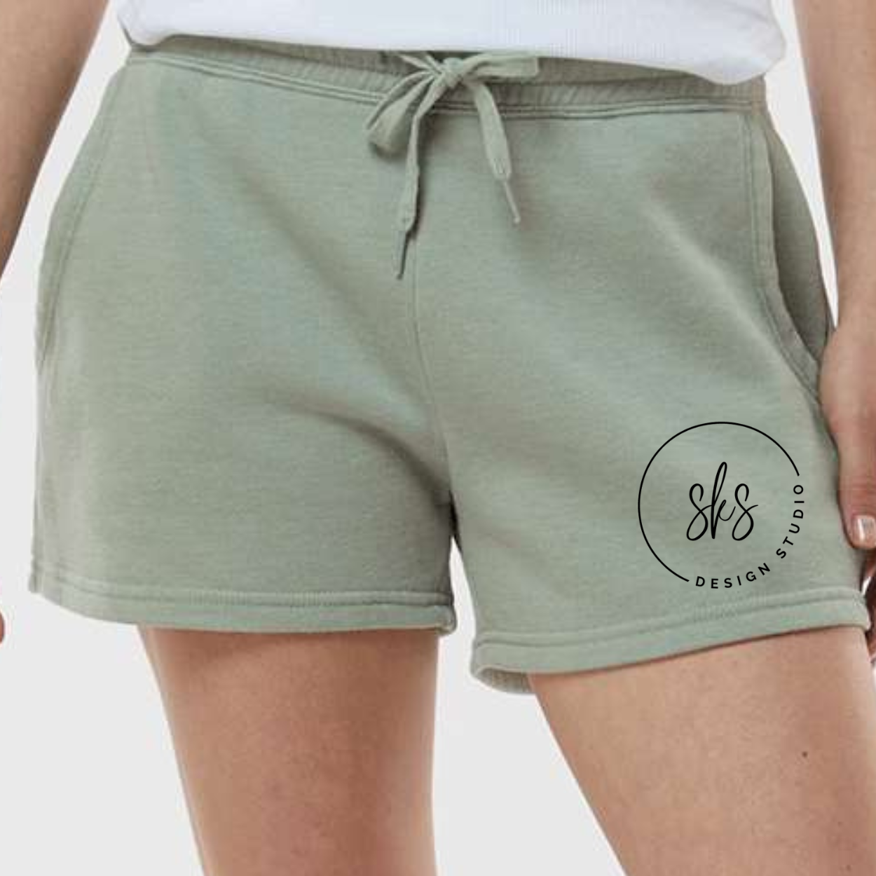 CUSTOM LOGO | Women's Lightweight Fleece Short [INDEPENDENT TRADING CO]