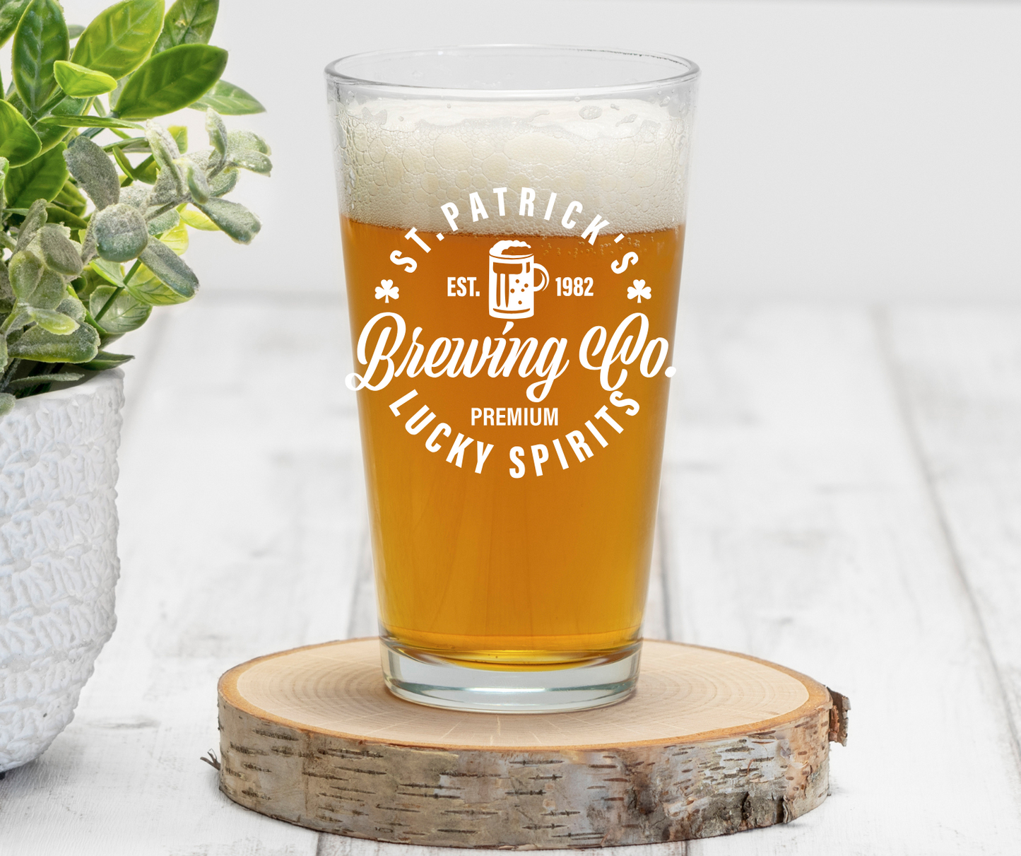 St. Patrick's Brewing Co. | ENGRAVED | 16 oz Pint Glass