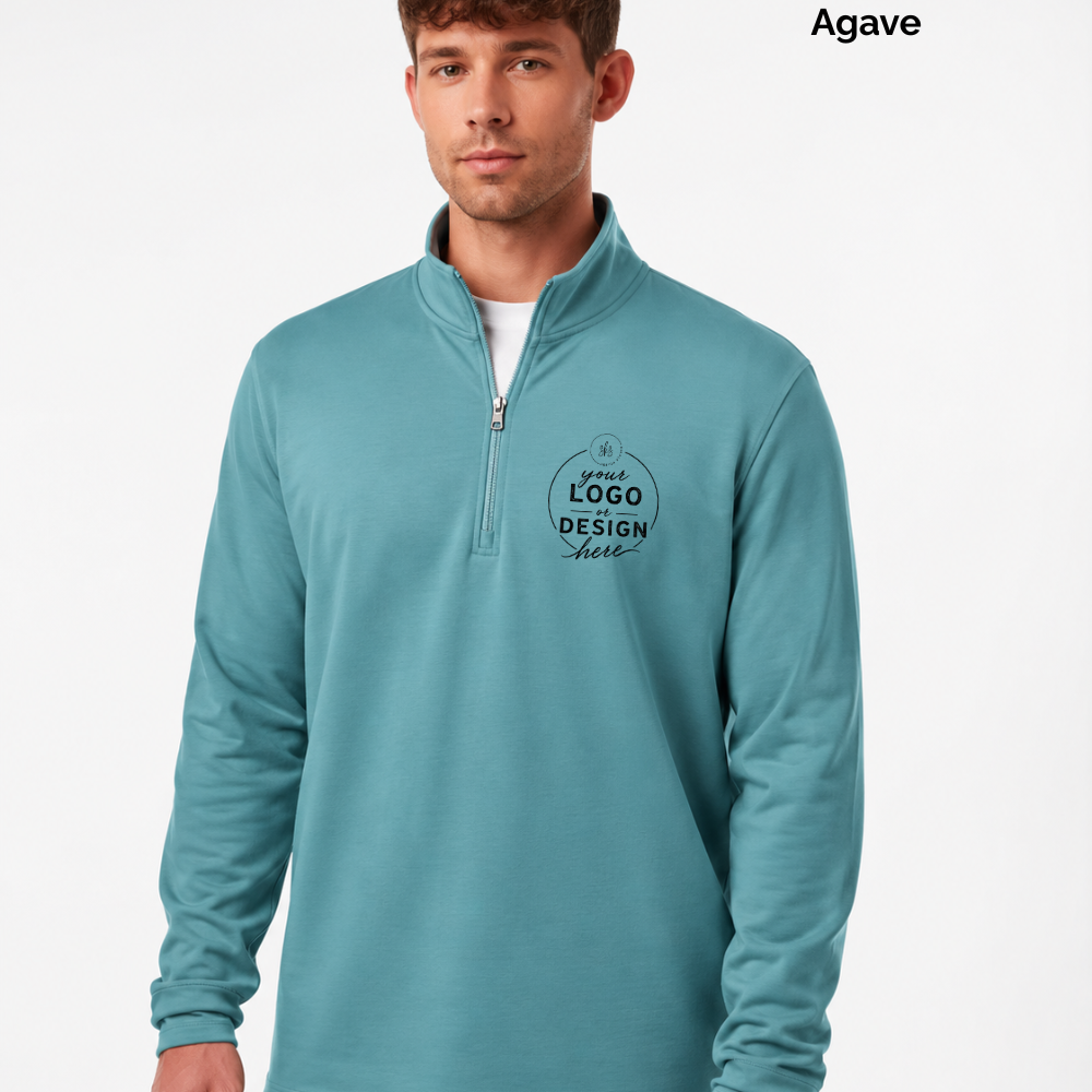CUSTOM LOGO | Men's Quarter-Zip Pullover [INDEPENDENT TRADING CO]