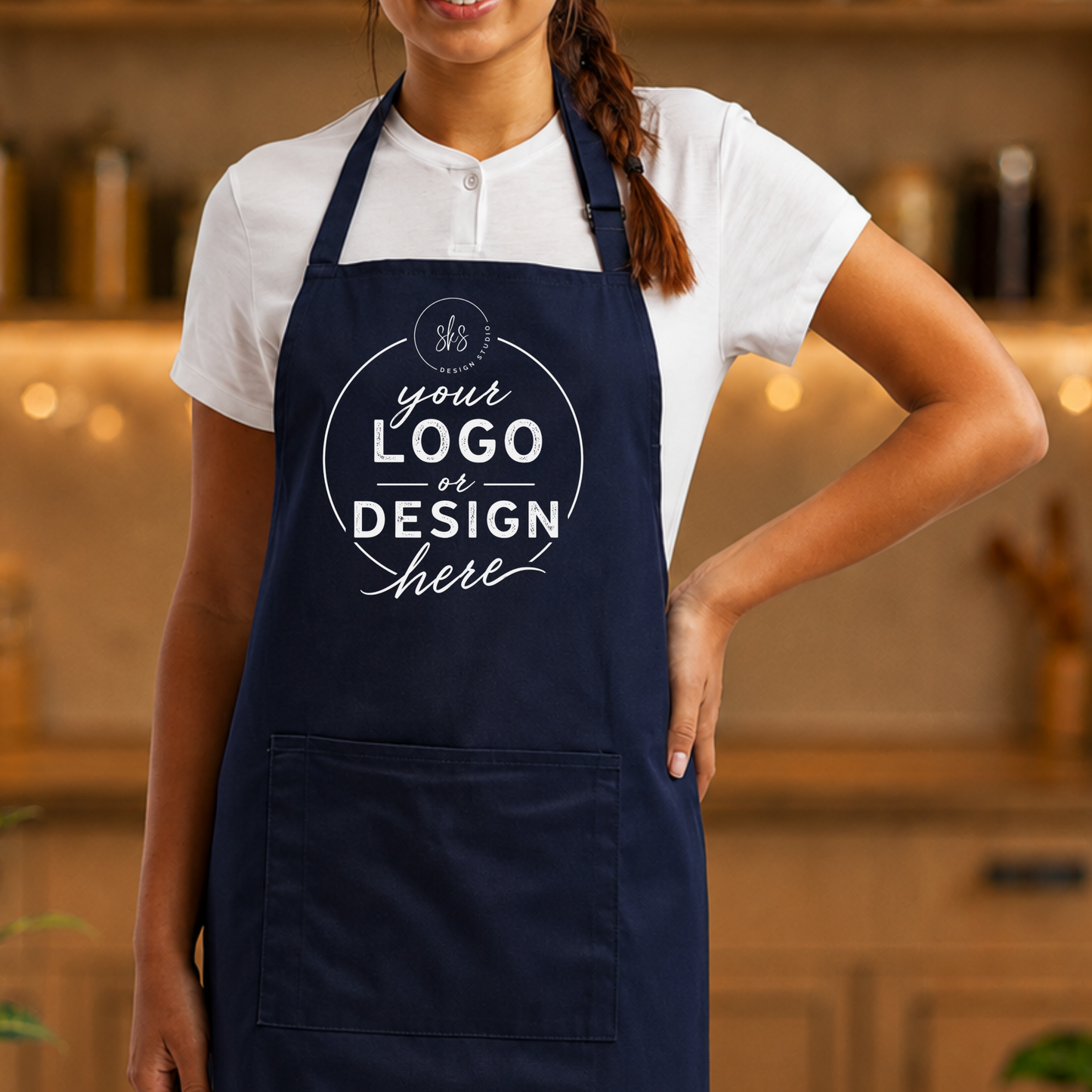 CUSTOM LOGO | Apron with Pocket