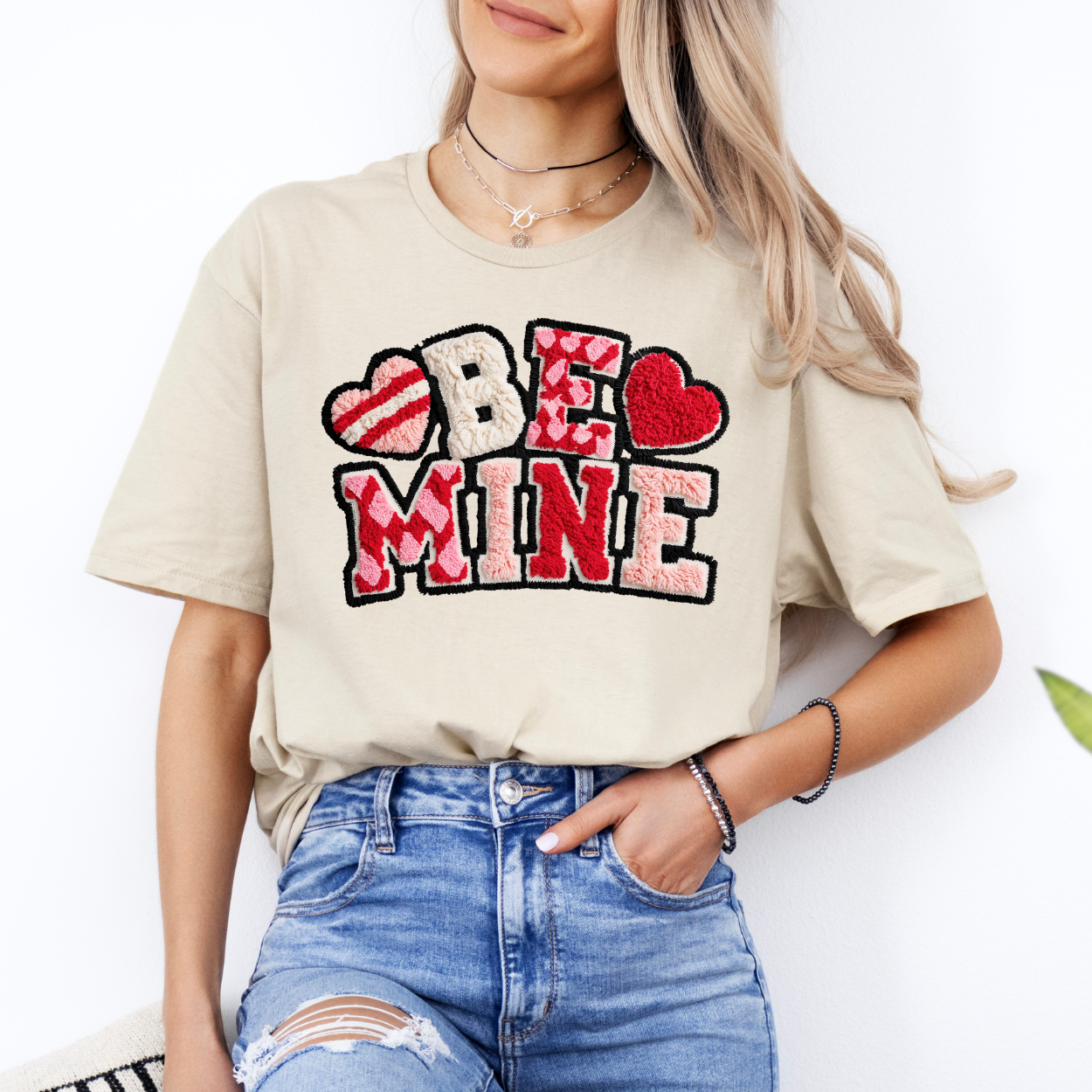 Be Mine Faux Patch | Unisex T-Shirt [GILDAN]