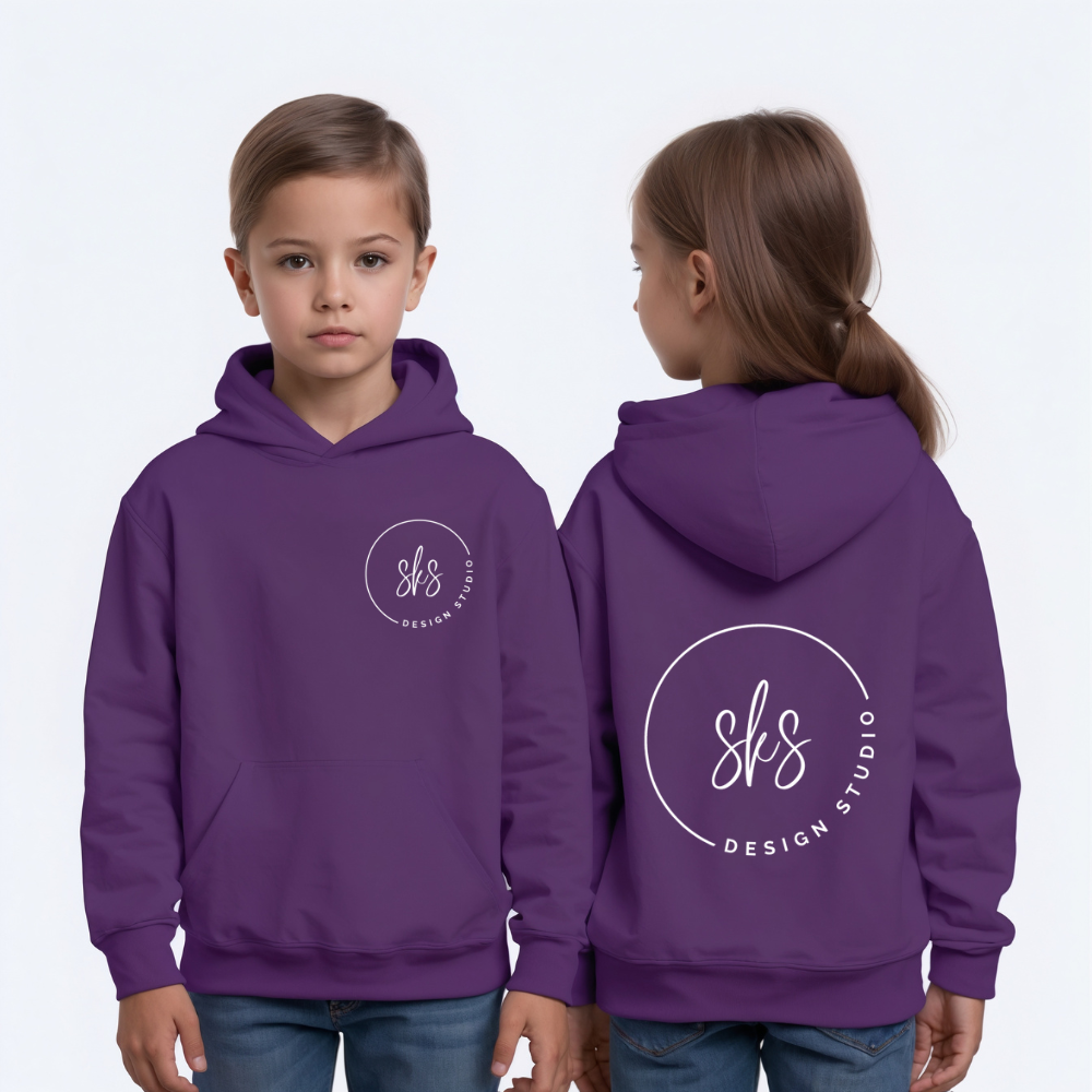 CUSTOM LOGO | Youth Unisex Hoodie Sweatshirt [GILDAN]