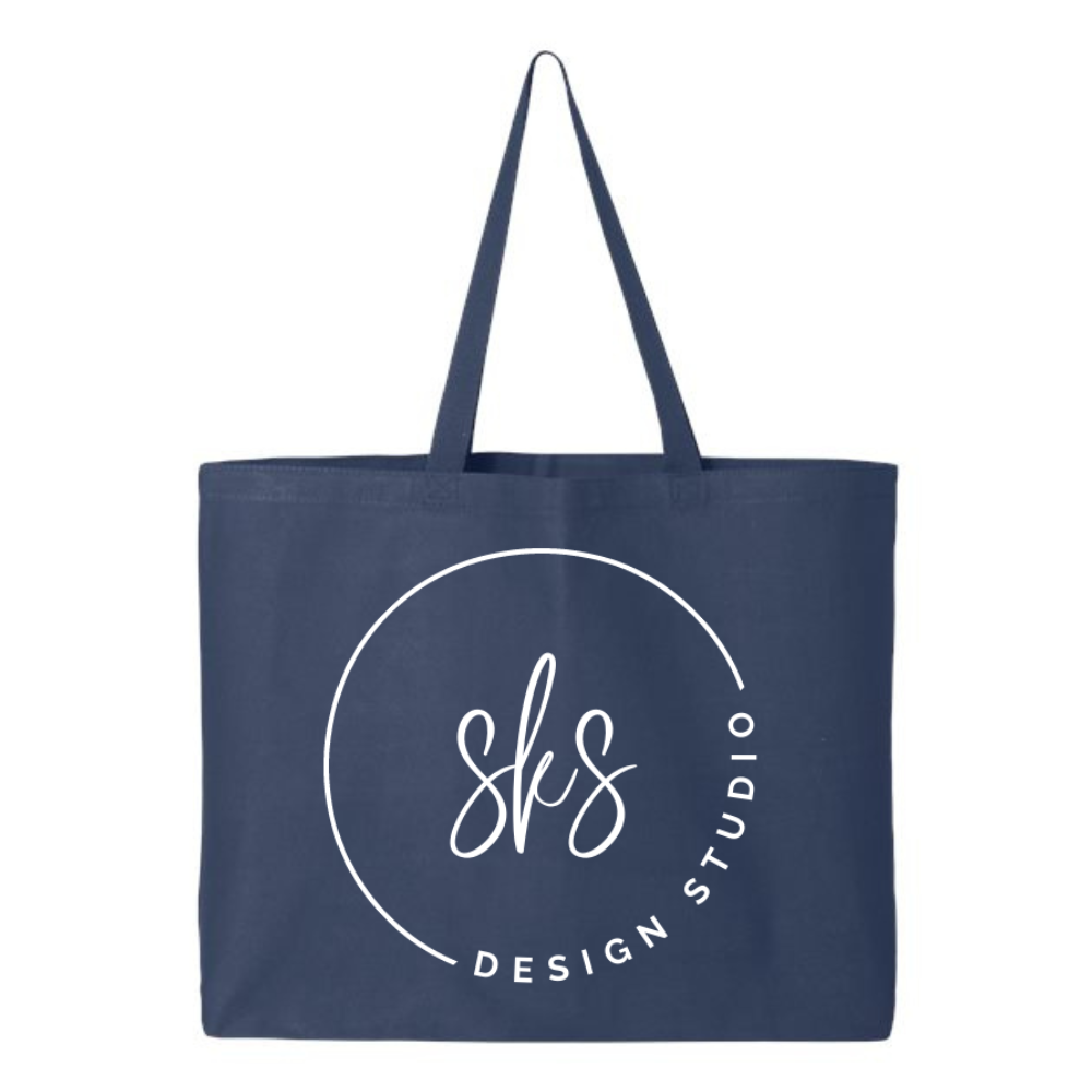 CUSTOM LOGO | Jumbo Canvas Tote Bag