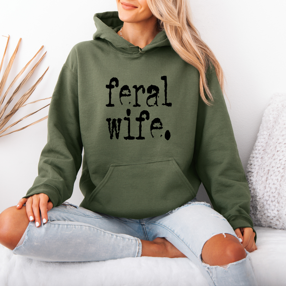 Feral Wife | Unisex Hoodie Sweatshirt