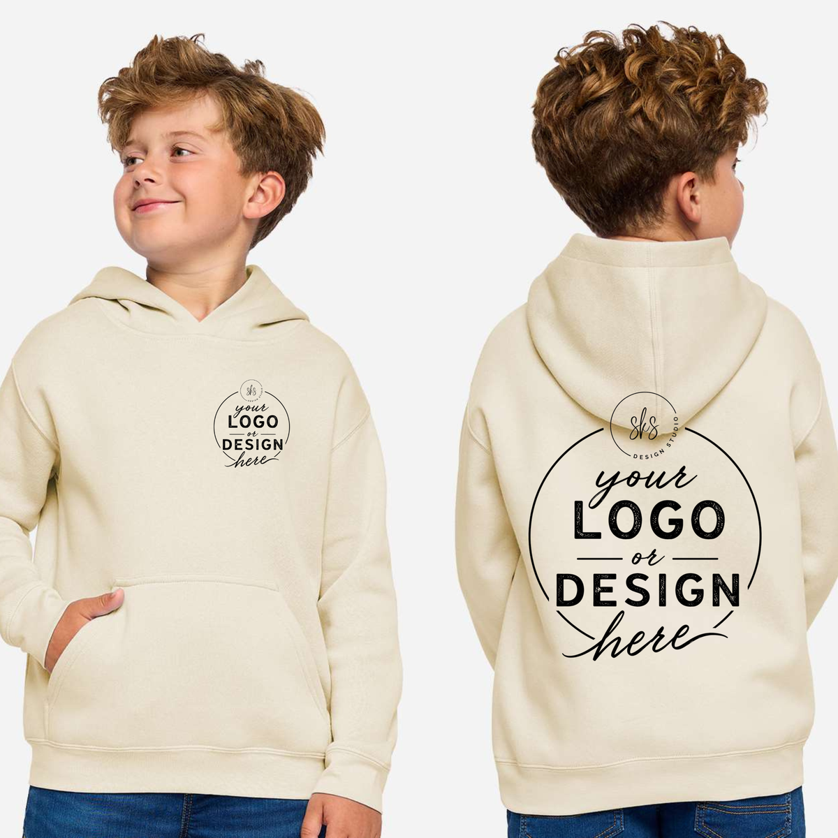 CUSTOM LOGO | Youth Hoodie Sweatshirt [LAT]