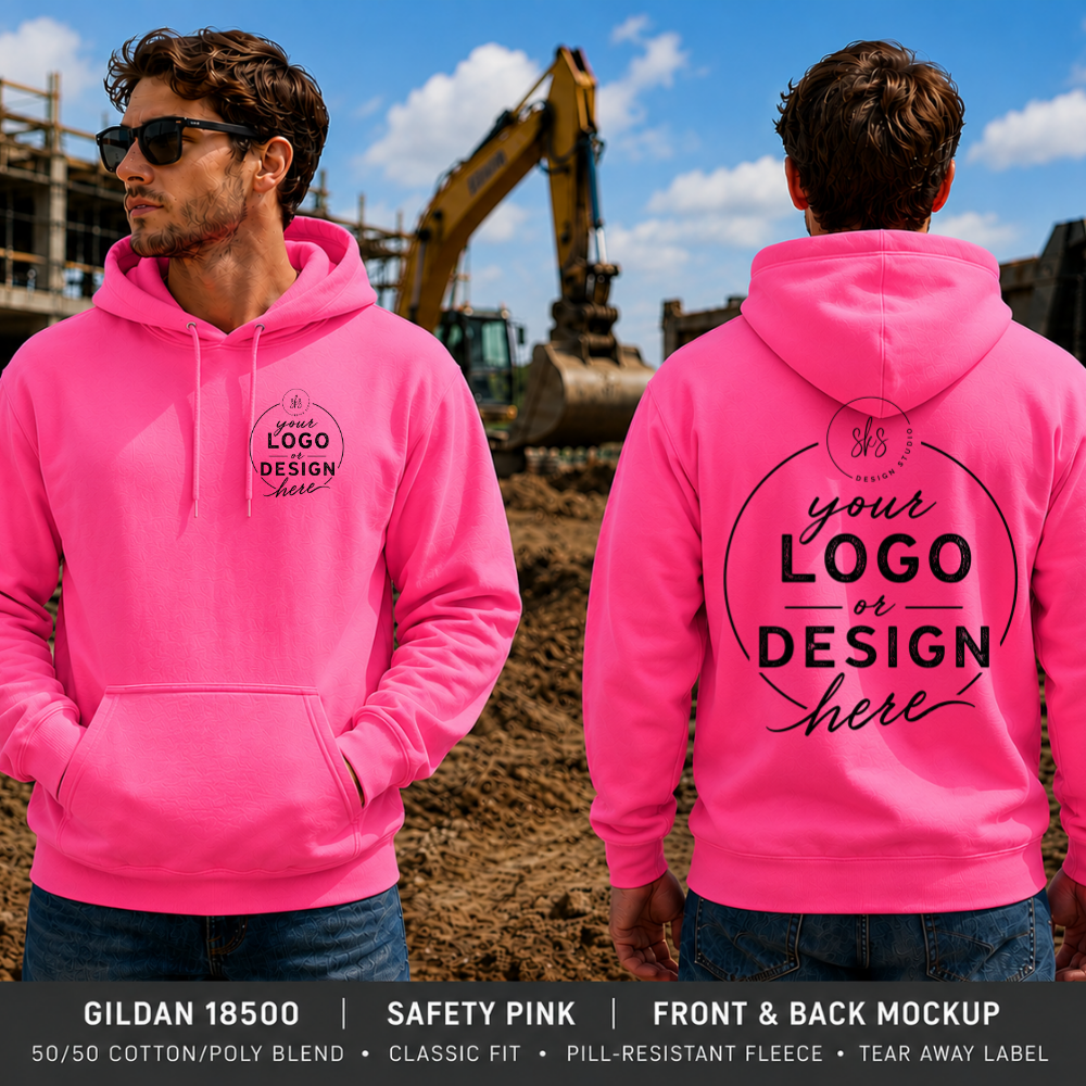 CUSTOM LOGO | Safety Unisex Hoodie Sweatshirt [GILDAN]