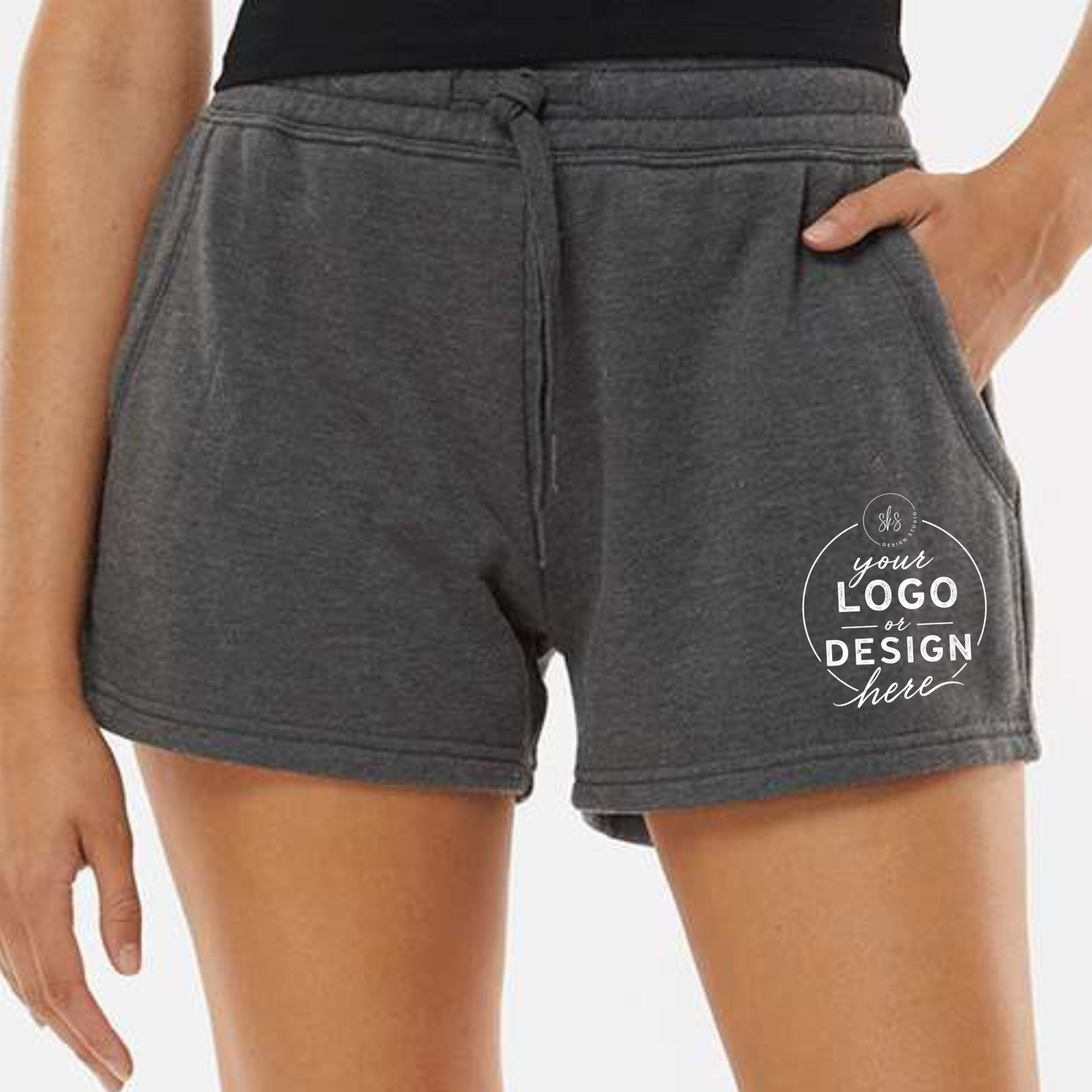 CUSTOM LOGO | Women's Lightweight Fleece Short [INDEPENDENT TRADING CO]