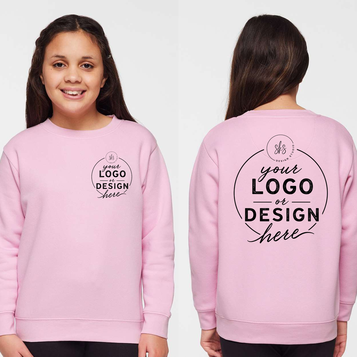 CUSTOM LOGO | Youth Crewneck Sweatshirt [LAT]
