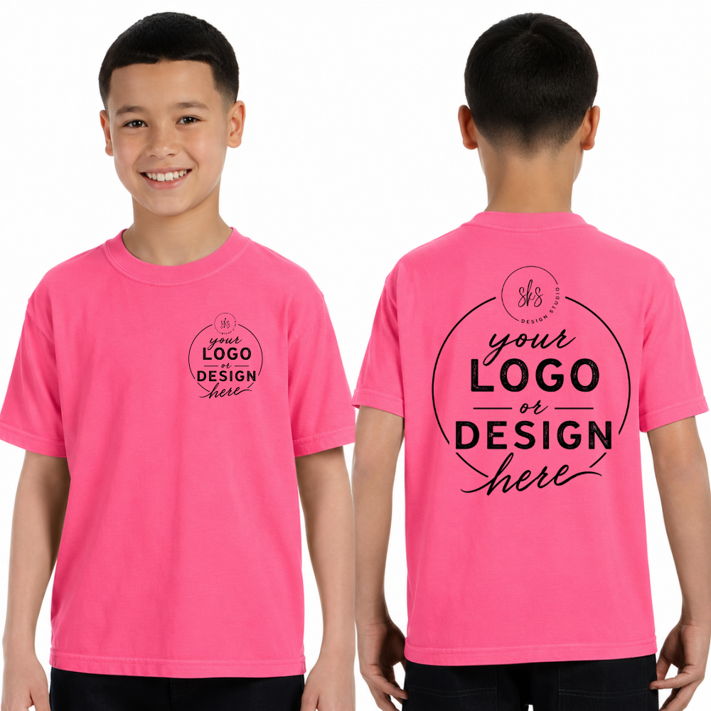CUSTOM LOGO | Youth Unisex T-Shirt [COMFORT COLORS]