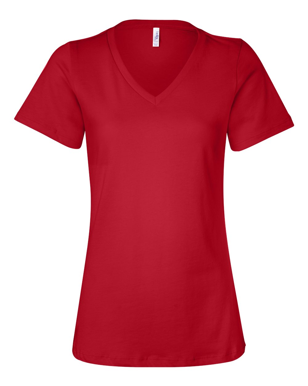 CUSTOM LOGO | Women's V-Neck T-Shirt [BELLA CANVAS]