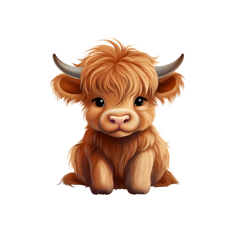 Baby Highland Cow