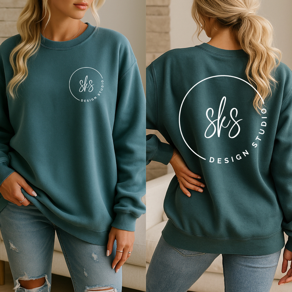 CUSTOM LOGO | Unisex Crewneck Sweatshirt [COMFORT COLORS]