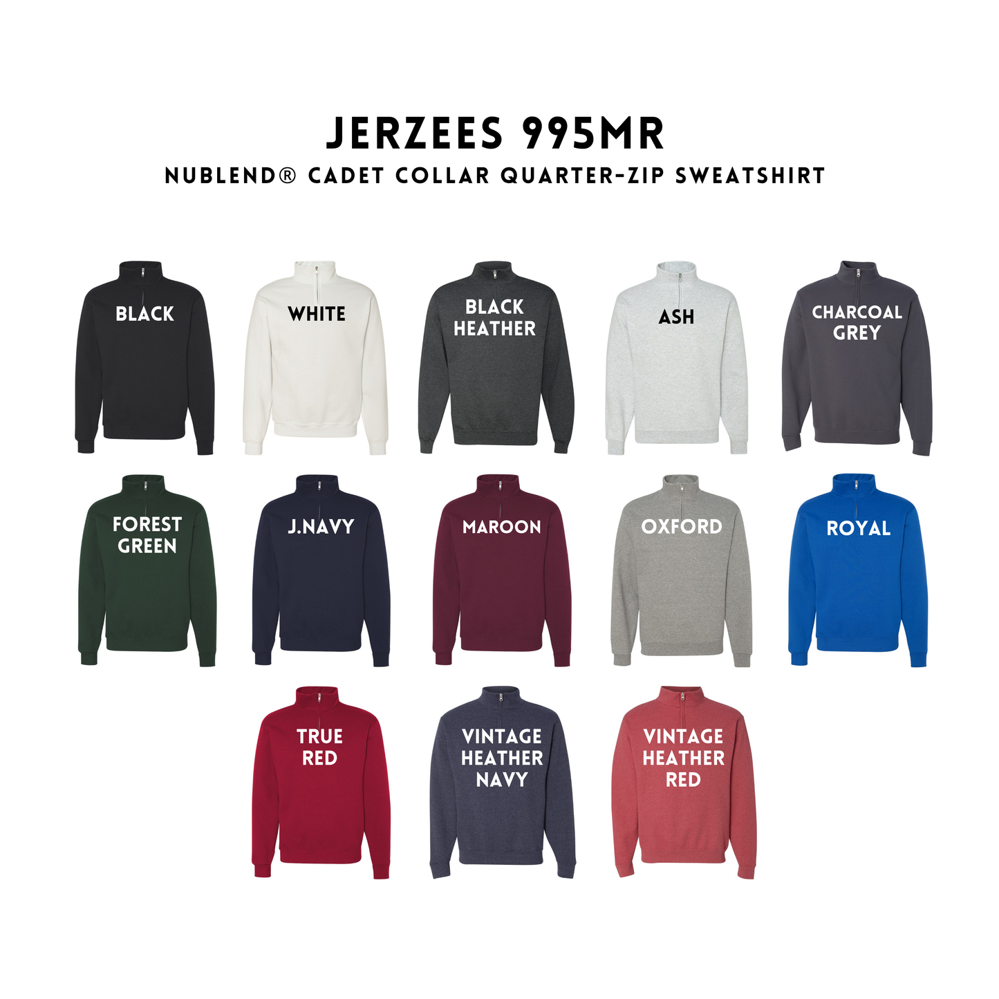 CUSTOM LOGO | Unisex Quarter-Zip Sweatshirt