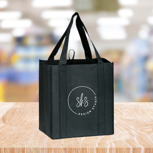CUSTOM LOGO | Reusable Non-Woven Grocery Tote Bags