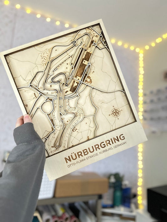 Nurburgring Race Track | ENGRAVED | Topo Map