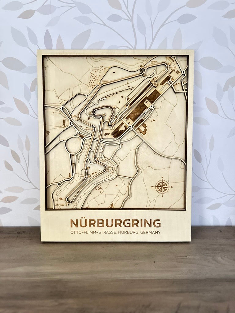 Nurburgring Race Track | ENGRAVED | Topo Map