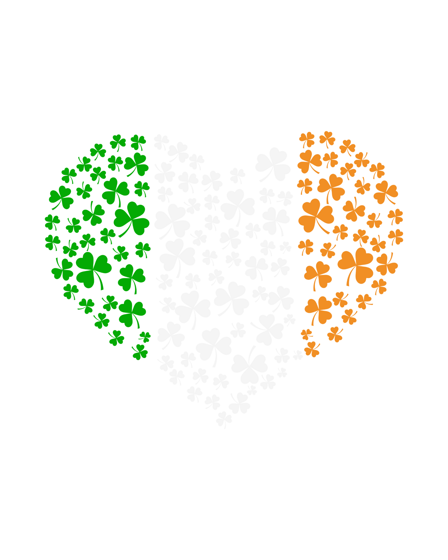 Irish Heart | VINYL | 25oz Skinny Glass Tumbler