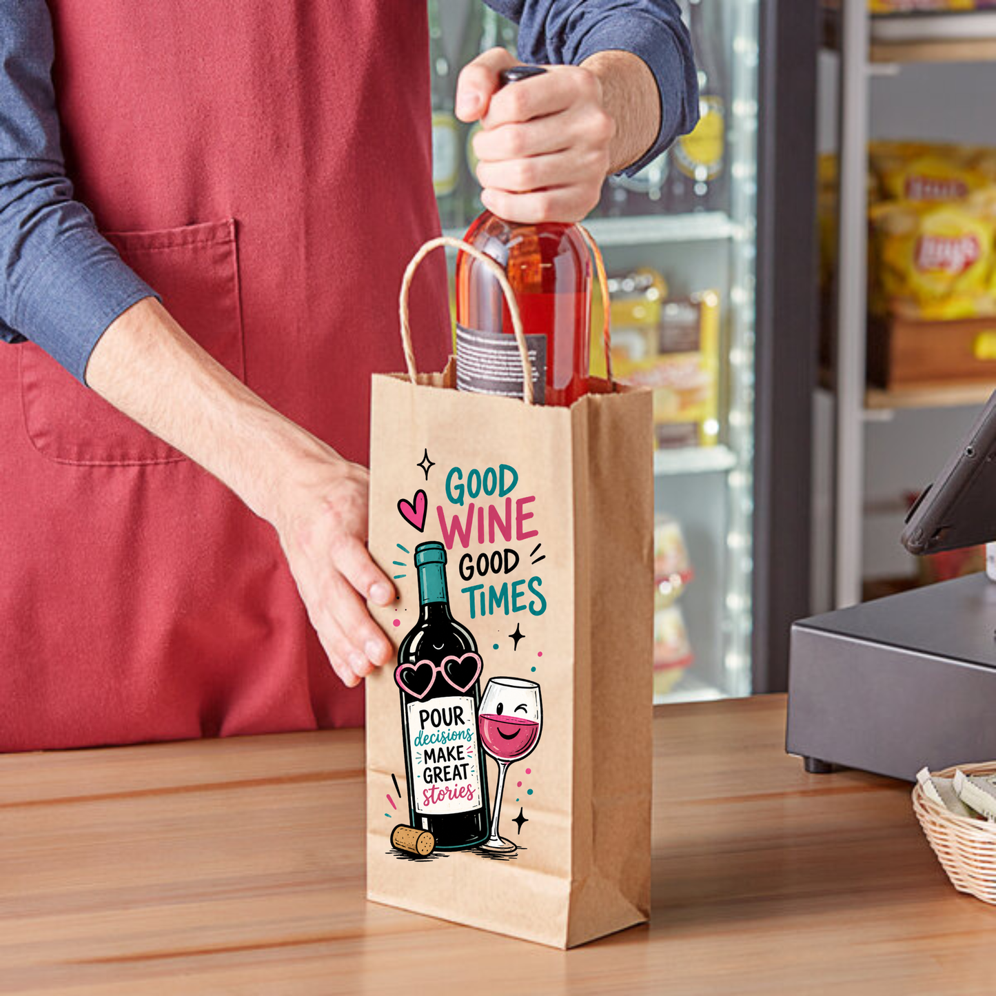 Good Wine Good Times | Kraft Paper Bags