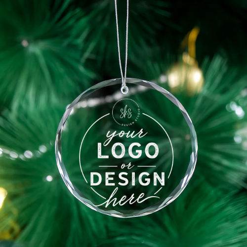 CUSTOM Logo | Crystal Ornament